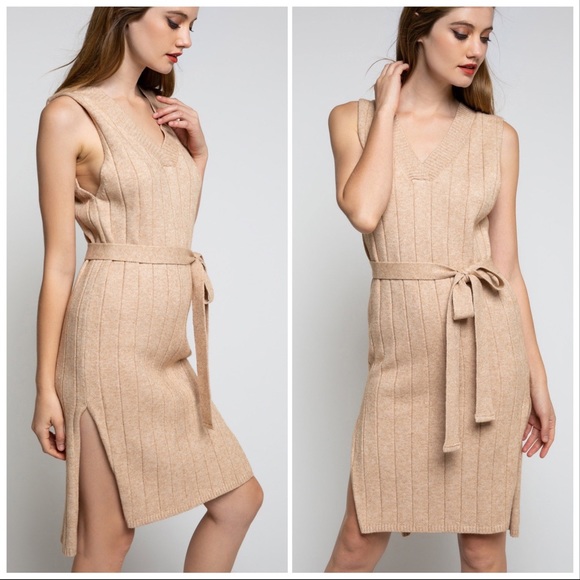 POL Champagne High Slit Dress - Picture 4 of 9